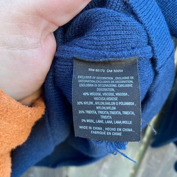 Moth Anthropologie Navy Gemstone Sweater | S - Picture 7 of 8